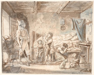 Die Heimkehr zu den Mutterlosen von Wilhelm Marstrand