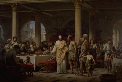Das Gleichnis vom großen Abendmahl von Wilhelm Marstrand