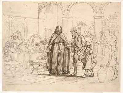 Die Parabel vom großen Abendmahl von Wilhelm Marstrand