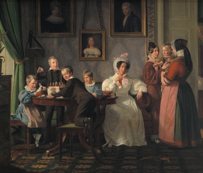 Die Familie Waagepetersen von Wilhelm Marstrand