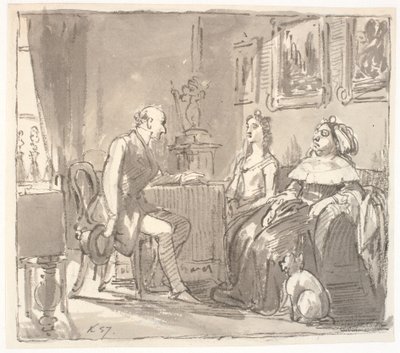 Besuch bei ihrer Gnaden von Wilhelm Marstrand