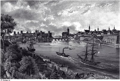 Ansicht von Narva, um 1850 von Wilhelm Siegfried Stavenhagen