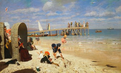 Ein sonniger Tag am Strand von Wilhelm Simmler