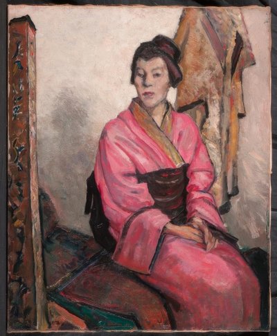 Dame im Kimono von Wilhelm Thöny