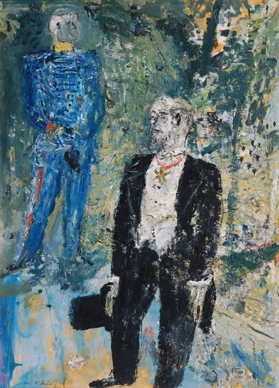 General und Herr im Frack von Wilhelm Thöny