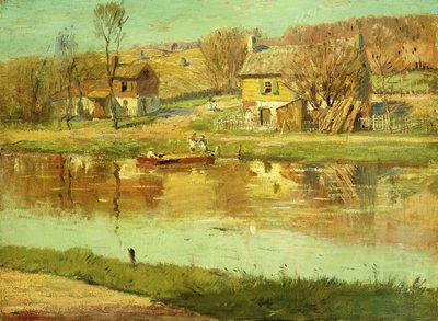 Reflexionen im Wasser, um 1895-1919 von Willard Leroy Metcalf