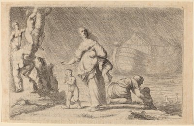Noahs Arche und die Flut, 1634 von Willem Basse