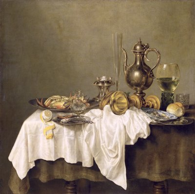 Frühstück mit einer Krabbe, 1648 von Willem Claesz. Heda