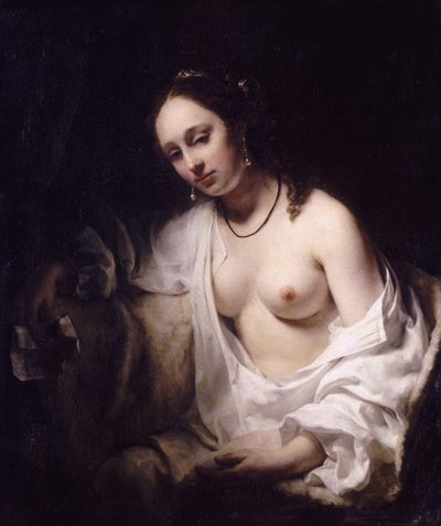 Bathseba mit dem Brief von König David, 1654 von Willem Drost
