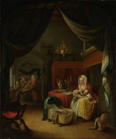 Triptychon: Allegorie der Kunstschulung von Willem Joseph Laquy