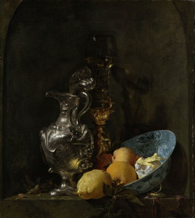 Stillleben mit silbernem Krug von Willem Kalf