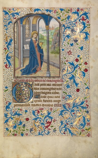 Heiliger Johannes der Evangelist von Willem Vrelant