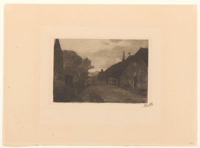 Dorfstraße in Diepenheim von Willem Witsen (signed by artist)
