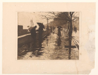 Ansicht von Victoria Embankment in London von Willem Arnoldus Witsen