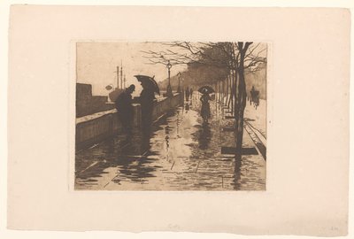 Ansicht von Victoria Embankment in London von Willem Arnoldus Witsen