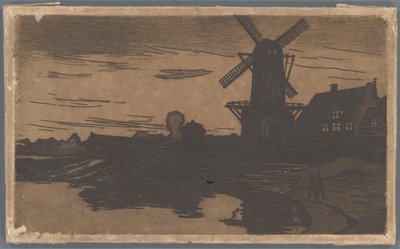 Mühle am Wasser, Wijk bij Duurstede von Willem Arnoldus Witsen