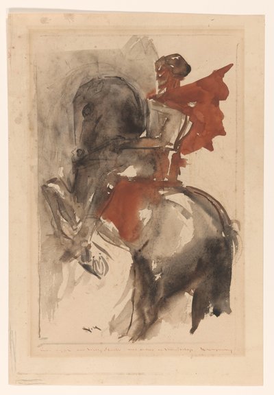 Ritter zu Pferd von Willem van Konijnenburg (signed by artist)