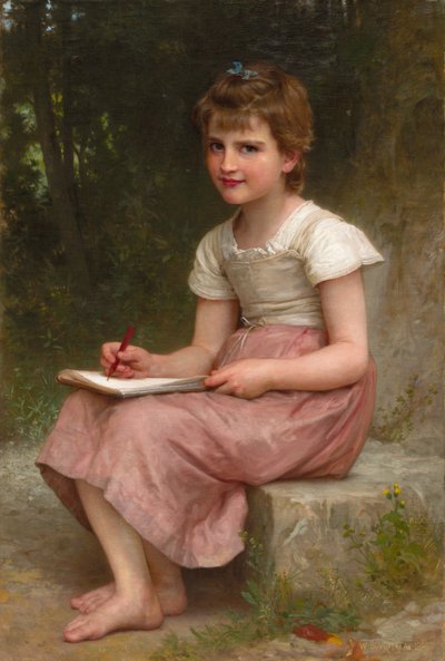 Ein Ruf, 1896 von William Adolphe Bouguereau