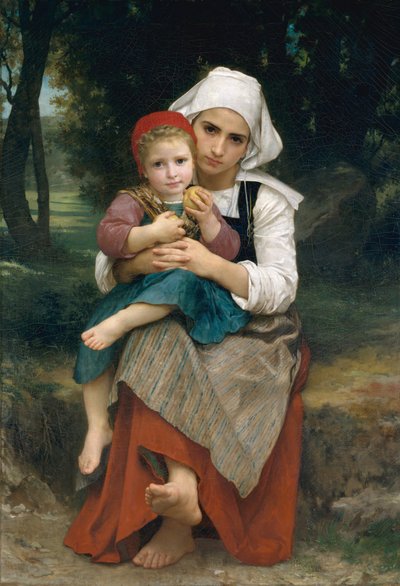 Bretonischer Bruder und Schwester, 1871 von William Adolphe Bouguereau