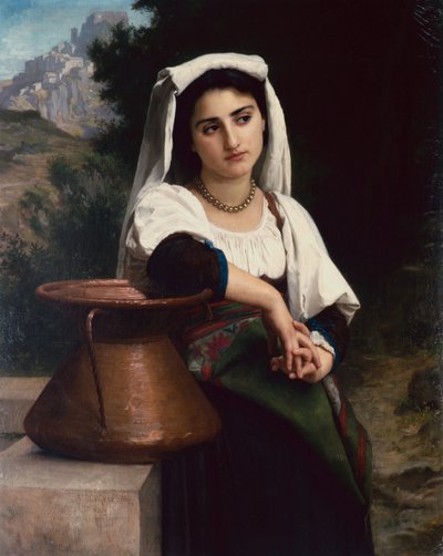 Italienische Frau am Brunnen von William Adolphe Bouguereau