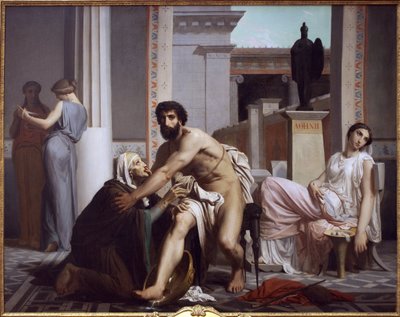 Odysseus wird von seiner Amme Eurykleia erkannt von William Adolphe Bouguereau