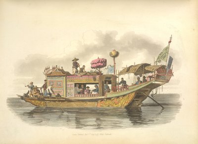 Das Reisende Boot eines Mandarins von William Alexander