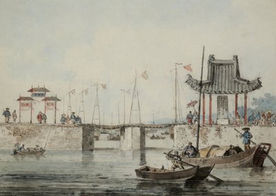 Chinesische Hafenszene von William Alexander