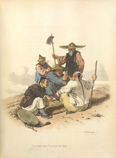 Männer beim Würfelspiel von William Alexander