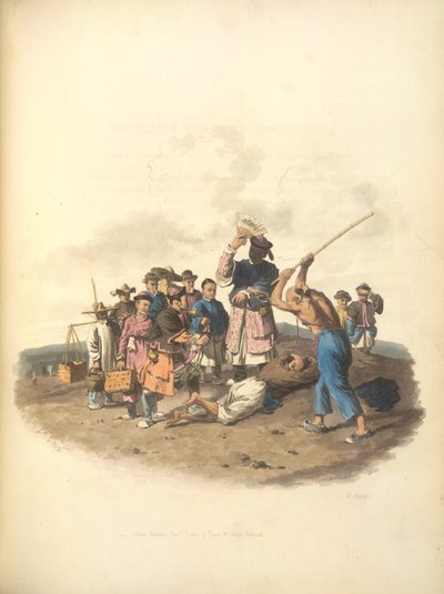 Die Bestrafung der Bastonade von William Alexander