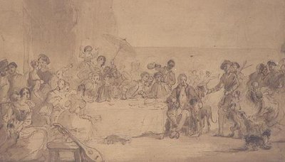 Festtag in Abbotsford von William Allan