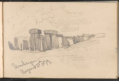 Stonehenge, 25. August 1879 von William Barnes Wollen