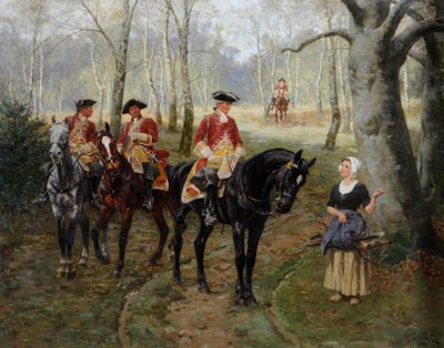 Die Patrouille, ca. 1906 von William Barnes Wollen