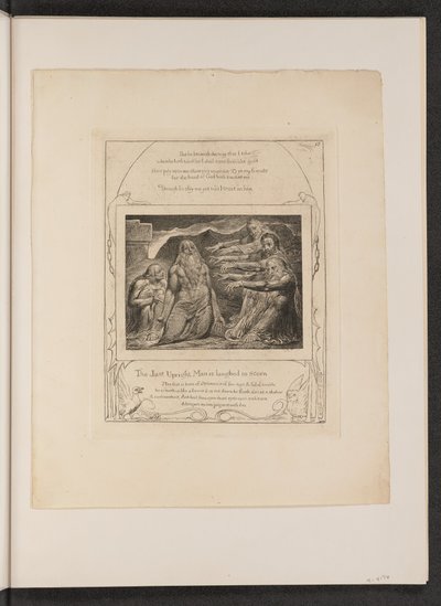 Hiob wird von seinen Freunden getadelt, 1825 von William Blake