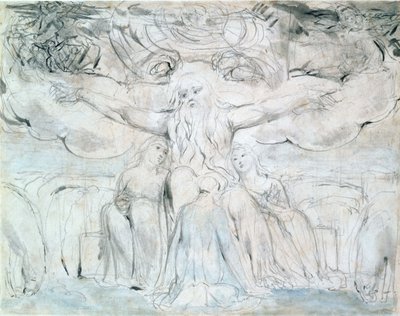 Hiob und seine Töchter von William Blake