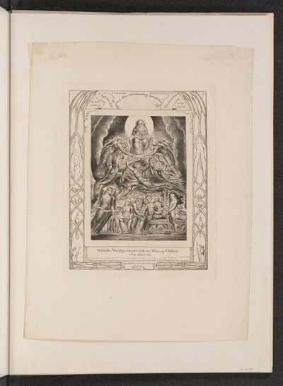 Satan vor dem Thron Gottes von William Blake