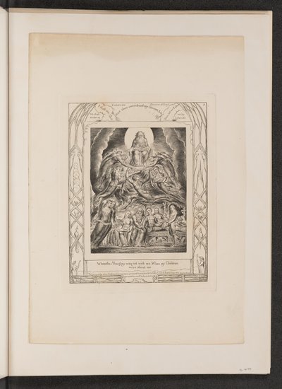 Satan vor dem Thron Gottes von William Blake