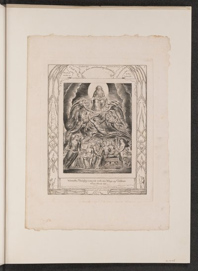 Satan vor dem Thron Gottes von William Blake