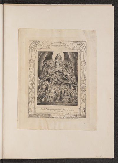 Satan vor dem Thron Gottes von William Blake