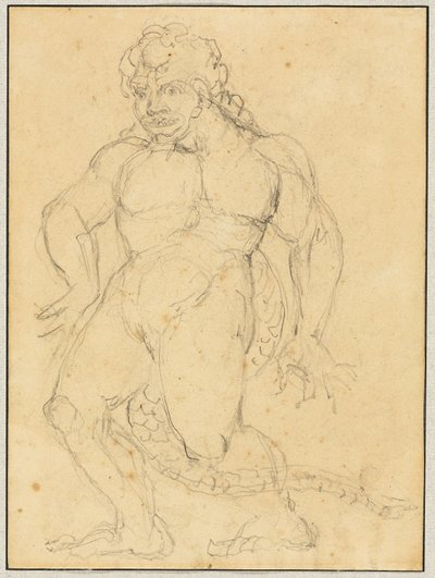 Studie der Figur von Agnello Brunelleschi von William Blake