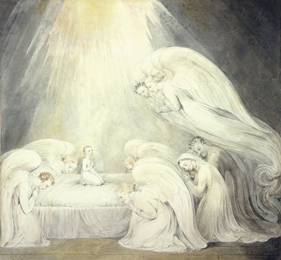 Das Jesuskind beim Gebet, ca. 1805 von William Blake