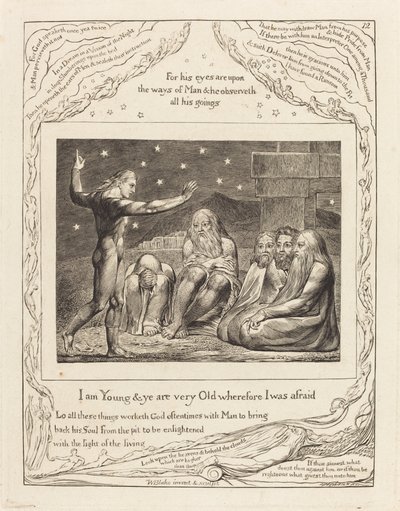 Der Zorn Elihus von William Blake