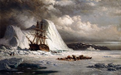 Eingefrorenes Schiff von William Bradford