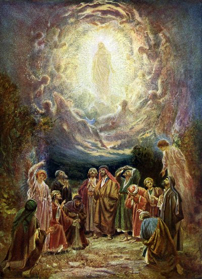 Jesus fährt in den Himmel auf - Bibel von William Brassey Hole