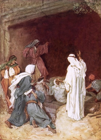 Jesus erweckt Lazarus von den Toten von William Brassey Hole