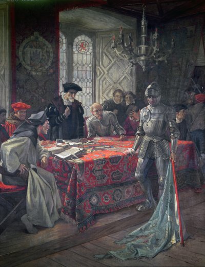 Nachricht von Flodden, 1513 von William Brassey Hole