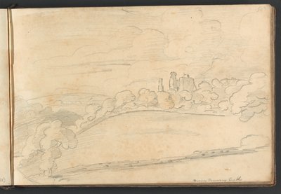Berry Pomeroy Castle von William Brockedon