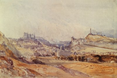 Edinburgh von den Salisbury Crags von William Callow