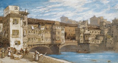 Die Ponte Vecchio, Florenz von William Callow