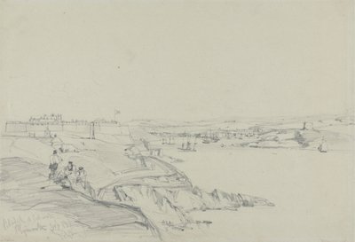 Die Königliche Zitadelle und Cattewater, Plymouth von William Callow