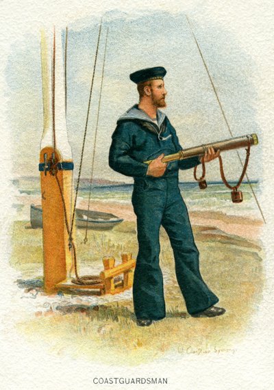 Britischer Küstenwächter von William Christian Symons